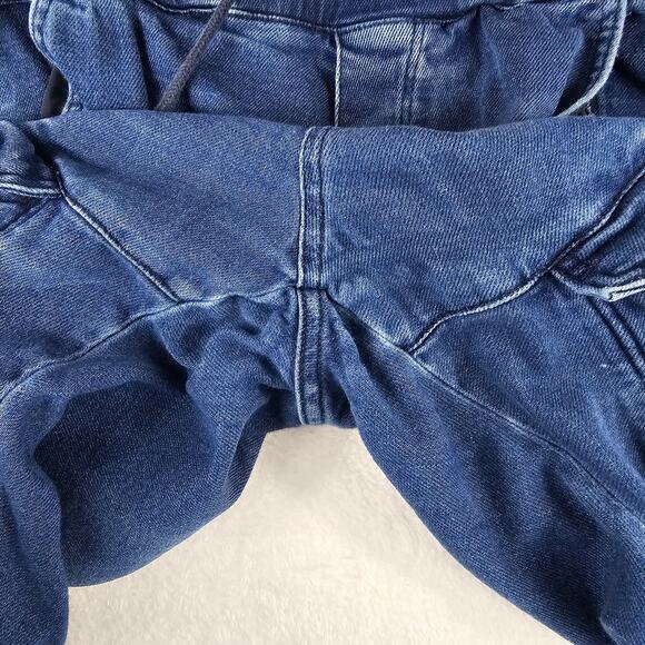 Zara Cargo Joggers MED Jeans Womens Baggy Elastic Waist Pull On 25.5 inch Inseam - Picture 5 of 16